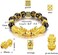 Winas Feng Shui Black Obsidian Wealth Bracelet Necklace Pi Xiu SetFeng Shui Bracelet for Women MenPi Xiu Good Luck Necklace Feng Shui Bracelet.