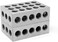 WEN 10457 25 x 50 x 75 mm Steel-Hardened Metric Precision 123 Blocks, Two Pack.