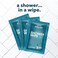 Super &amp; Fresh Co. FunkBlock Body Wipes: Large Shower Wipes Ideal for Hygiene, Body Cleansing, Camping Wipes, GymTravel. No Rinse Bathing Wipes with Aloe and Vitamin E. Bag of (20Unscented, Individuall