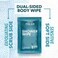 Super &amp; Fresh Co. FunkBlock Body Wipes: Large Shower Wipes Ideal for Hygiene, Body Cleansing, Camping Wipes, GymTravel. No Rinse Bathing Wipes with Aloe and Vitamin E. Bag of (20Unscented, Individuall