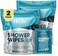 Super &amp; Fresh Co. FunkBlock Body Wipes: Large Shower Wipes Ideal for Hygiene, Body Cleansing, Camping Wipes, GymTravel. No Rinse Bathing Wipes with Aloe and Vitamin E. Bag of (20Unscented, Individuall