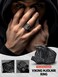 FaithHeart Norse Viking Jewelry Mens Stainless Steel Vikings Thor's Hammer/Wolf Head Ring Valknut Warrior's Gothic Jewelry-Personalized Engrave.