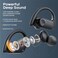 TREBLAB X3 Pro - Workout True Wireless Earbuds, Comfortable Earhooks, Bluetooth 5. 3, Punchy Bass, Noise Isolation, 145H Playtime, IPX5 Waterproof, Sweatproof, 2 Mics for Calls, Sport Bluetooth Earbud