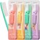 WANGTA Toothbrush 4pcs, Twice as Wide as Regular Brush Head, Wide Toothbrush, Long Brush Head, More Comfortable and Easier Brushing (White Brush.