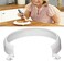 Becony Plate Food Guard for Parkinson Patient, Clip-On Spill Prevention Scooping Food Dining Aid Assistant, Eating Easier for Disabled, Elderly, Handicapped and Stroke.