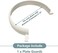 Becony Plate Food Guard for Parkinson Patient, Clip-On Spill Prevention Scooping Food Dining Aid Assistant, Eating Easier for Disabled, Elderly, Handicapped and Stroke.