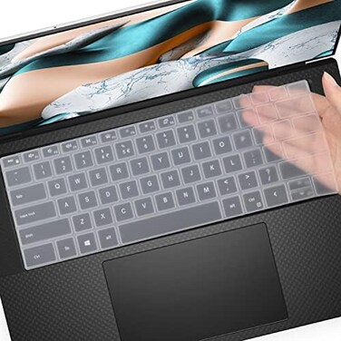 MUBUY-GOL Keyboard Cover for Dell XPS 17 9730 9720 9700 9710 17. 3 InchNew Dell XPS 15 9500 9510 9520 9530 15. 6 Inch US Layout Laptop Keyboard Protective Skin (Clear.