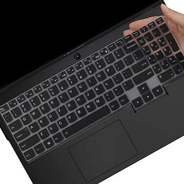 MUBUY-GOL MUBUY Keyboard Cover Skin for 2020 Lenovo Legion 5 Series Legion 5 5i 5p 5pi 15. 6 Inch and 17. 3 InchLegion 7iideaPad Gaming 3i Gaming Laptop Keyboard Protective Skin-Black.