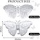 Skylety 6 Pieces Butterfly Foil Balloon Silver Aluminum Party Balloon Foil Balloons for Wedding Birthday Anniversary Party Decoration.