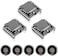UMLIFE 3PCS Mini MP3 Player Audio Module with 5PCS Metal Shell Round Internal Magnet Speaker 2W 8Ohm MP3 Voice Decode Board TF Card U Disk IO/Serial Port/AD Board DFPlayer Audio Music Module for Ardui