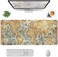 Auhoahsil Large Mouse Pad, Full Desk XXL Extended Gaming Mouse Pad 35" X 15", Waterproof Desktop Mat with Stitched Edge, Non-Slip Laptop Computer Keyboard Mousepad for OfficeHome, World Map Design.