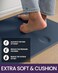 DEXI Navy Blue Kitchen Rugs and Mats Cushioned Anti Fatigue Comfort Mat 2/5Inch Non Slip Standing Rug 2 Pieces Set 17"x29"17"x59".