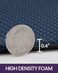 DEXI Navy Blue Kitchen Rugs and Mats Cushioned Anti Fatigue Comfort Mat 2/5Inch Non Slip Standing Rug 2 Pieces Set 17"x29"17"x59".