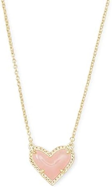 Kendra Scott Ari Heart Adjustable Length Pendant Necklace for Women, Fashion Jewelry.