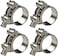 AKIHISA T-Bolt Hose Clamps,304 Stainless Steel Heavy Duty Adjustable Tube Clamps (17-19mm 4pack.