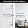 KES Shower Riser Rail Stainless Steel, Shower Slider Rail with Adjustable Shower Head Holder Wall Mounted Brushed Finish 78CM, F209S78-BS.