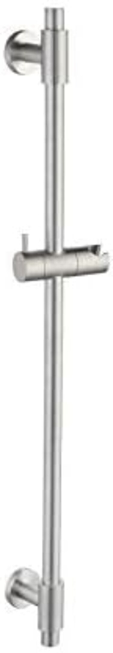 KES Shower Riser Rail Stainless Steel, Shower Slider Rail with Adjustable Shower Head Holder Wall Mounted Brushed Finish 78CM, F209S78-BS.