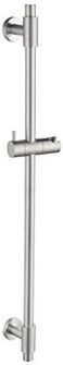 KES Shower Riser Rail Stainless Steel, Shower Slider Rail with Adjustable Shower Head Holder Wall Mounted Brushed Finish 78CM, F209S78-BS.
