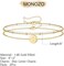 MONOZO Gifts for Teenage Girls Women, Gold Initial Bracelets for Women Teen Girls, 14K Gold Filled Letter S Initial Bracelet Gifts for Teenage Girls Dainty Disc Charm Bracelet Gifts for Girls Women.