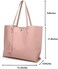 Dreubea Women's Soft Faux Leather Tote Shoulder Bag from Dreubea, Big Capacity Tassel Handbag.