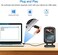 Eyoyo 2D Hands-Free Barcode Scanner, Omnidirectional USB Wired Desktop Barcode Reader 1D 2D PDF417 Data Matrix Bar Code Reader with Automatically Scanning for Retail Store Supermarket Mall Business.