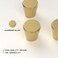 homdiy 10 Pack Brass Cabinet Knobs Gold Knobs for Dresser - Gold Drawer Knobs for Kitchen Cabinets MO745GD.