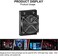 Clyxgs Water Cooling Radiator, 8 Pipe Aluminum Heat Exchanger Radiator with Fan for PC CPU Computer Water Cool System DC12V 80mm Black.