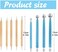 LOKUNN 9 PCS Dotting Tools Ball Styluses with Box, Pen Dotting Tools Set for Rock Painting, Pottery Clay Modeling Embossing Nail Art.