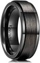 King Will INTERTWINE 8mm Mens Silver/Gold/Rainbow Stainless Steel Wedding Ring Spinner Statement Band Sand Blast Knot Design High Polished.