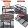 Marbrasse 4-Trays Desktop File Organizer with Pen HolderPaper Letter Tray with Drawer and 2 Pen HolderMesh Office Supplies Desk Organizer for Home Office (Black.