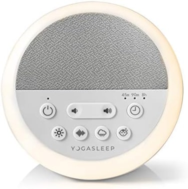 Yogasleep Nod White Noise Sound Machine, With Soft Night LightSleep Timer, 20 Sound Options Including Lullabies, NaturePink Noise, Sleep Aid For BabyAdults, Noise Canceling For Office Privacy.