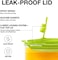 LocknLock Aqua Fridge Door Water Jug with Handle BPA Free Plastic Pitcher with Flip Top Lid Perfect for Making Teas and Juices, 2 Quarts/Liters, Green.