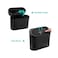 Accmor Car Trash Can with Lid, Mini Auto Dustbin Garbage Organizer with 30 Pcs Plastic Trash Bag, Automotive Garbage Container Bin for Vehicle, Home, Office.