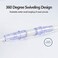 ItAll 5Packs Oxygen Tubing Swivel Connector for Oxygen Tubing, Swivel Oxygen Tubing Connector, Avoid Tangling of Tube.