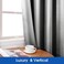 HOMEIDEAS 2 Panels Silver Grey Faux Silk Blackout Curtains, 52 X 108 Inch Room Darkening Satin Thermal Insulated Window Drapes for Bedroom, Indoor, Nursery.
