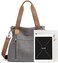 Sunshinejing Women's Canvas Tote Bag Work Shoulder Crossbody Bags Vintage Multi-pocket Handbags.