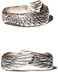 Yocoyee Hug Wings Ring Angel Wings Feather Retro Copper Ring for Women and Men Lovers Friends Gifts.