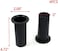 T Tulead 4. 72"x2. 68" Speaker Port Tubes ABS Speaker Cabinet Port Tube Black Bass Air Ports 2-Inch Installation Diameter Pack of 4.