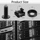 Leadrise 50-Pack M6 x 16mm Computer Rack Mount Cage Screws and NutsWashers for Rack Mount Server Cabinet, Rack Mount Screw Cage Nut - Black.
