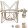 حامل ميكروفون Boseen Spider Shock Mount - حامل معدني مضاد للاهتزاز متوافق مع ميكروفونات Neumann U47 U67 U87 TLM102 TLM103 TLM107 M147 M149 Senheiser MK4 MK8 المكثفة.
