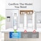 Overbest LT1000PC ADQ747935 Refrigerator Water Filter and Air Filter, Replacement for LG LT1000P, ADQ74793501, ADQ74793502, Kenmore 469980, 9980 and LT120F, 3 Combo.