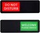 Kichwit Privacy Sign for Offices or Homes, Do Not Disturb Sign, Welcome Please Knock Sign, Black, 8. 2 x 2. 8 Inches.