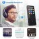 مشغل MP3 من MUSRUN مزود بتقنية بلوتوث، وحزام ذراع رياضي، وذاكرة 64 جيجابايت، ونظام صوت عالي الدقة، ومنفذ AUX للتسجيل، ومؤقت للنوم، وراديو FM، وإمكانية تسجيل الراديو عبر FM، وعمر بطارية طويل، وهيكل معد