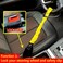 KAYCENTOP Car Steering Wheel Lock, Seat Belt Lock, Anti-Theft Device, Max 17 Inch Length, Small and Light-Weight, Multi-Functional, Fit Most Vehicle, SUV, Golf Cart Security (Yellow.
