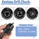 Mesee 2-13MM Keyless Drill Chuck with SDS Plus Adaptor, Professional Heavy Duty 1/2-20UNF Mount Quick Change Self-Tighten Drill Chuck Adapter Converter Rotary Hammer Conversion Tool.