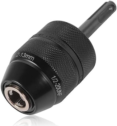 Mesee 2-13MM Keyless Drill Chuck with SDS Plus Adaptor, Professional Heavy Duty 1/2-20UNF Mount Quick Change Self-Tighten Drill Chuck Adapter Converter Rotary Hammer Conversion Tool.