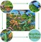 RANSUNN Puzzles for Kids Ages 4-8 Year Old,100 Piece Dinosaur Jigsaw Puzzle for Toddler Children Learning Educational Puzzles Toys for Boys and Girls.