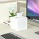 HIIMIEI Acrylic Tissue Box Cover 5. 4x5. 4x5. 4' Tissue Holder Napkin Dispenser for Home Office Restaurant-White.