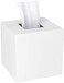 HIIMIEI Acrylic Tissue Box Cover 5. 4x5. 4x5. 4' Tissue Holder Napkin Dispenser for Home Office Restaurant-White.