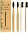 N-amboo Super Hard Toothbrush Bamboo Toothbrush Large Brush Head Manual Toothbrsuh Hard Bristles Pack of 4.